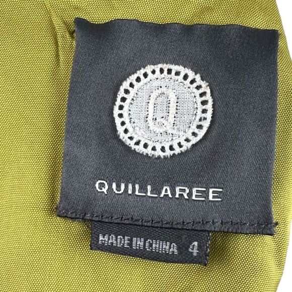 Anthro Quillaree Lemongrass Silk Tethered Dots BHLDN 4 - Picture 13 of 15